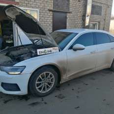 Audi A6 на водородной очистке двигателя Audi A6 проходит водородную очистку двигателя